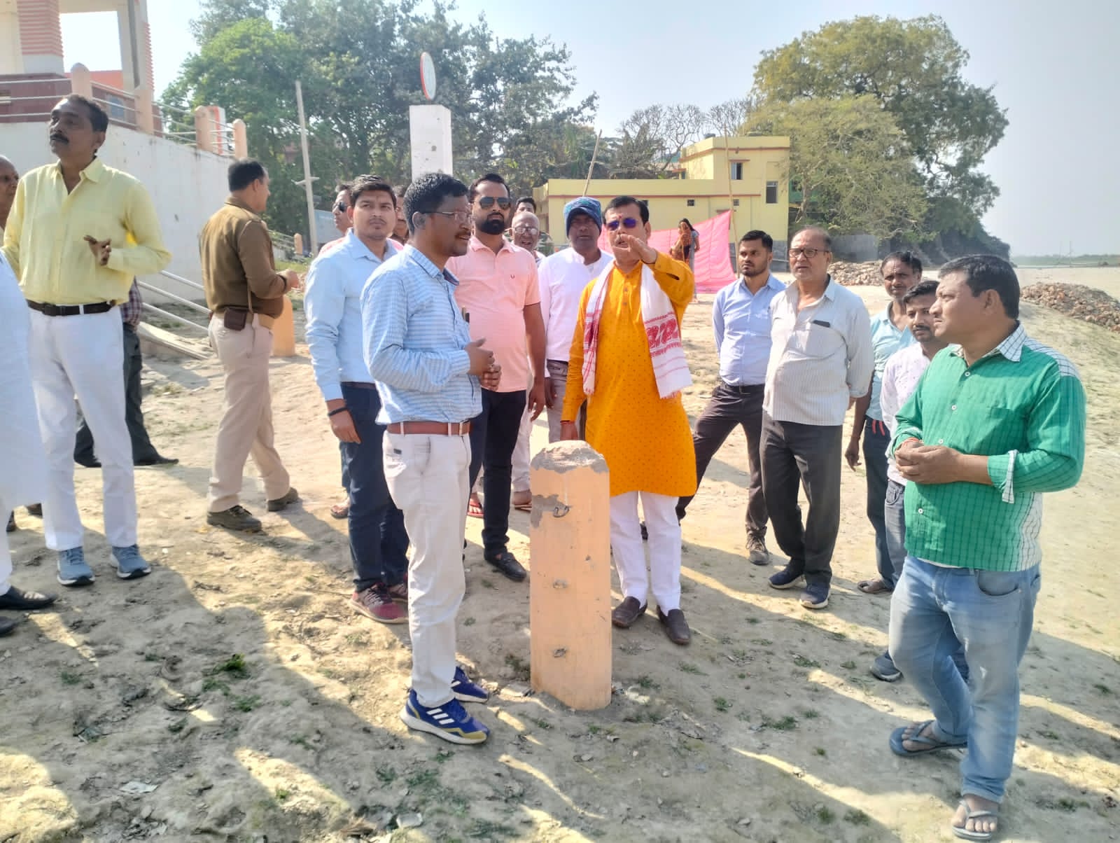 9 करोड़ 44 लाख की लागत से होगा गंगा कटाव निरोध कार्य,राजमहल विधायक ने किया भूमिपूजन 