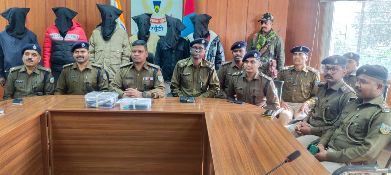 पड़हा राजा सोमा मुंडा हत्याकांड मामला,दो शूटर सहित कुल 6 लोग गिरफ़्तार 