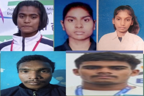 राष्ट्रीय विद्यालय खेलों में भाग लेने जिले से 05 खिलाड़ी रवाना