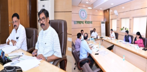 मुख्यमंत्री  हेमन्त सोरेन ने नगर विकास एवं आवास विभाग के अद्यतन कार्य प्रगति की उच्च स्तरीय समीक्षा की,दिए कई निर्देश 