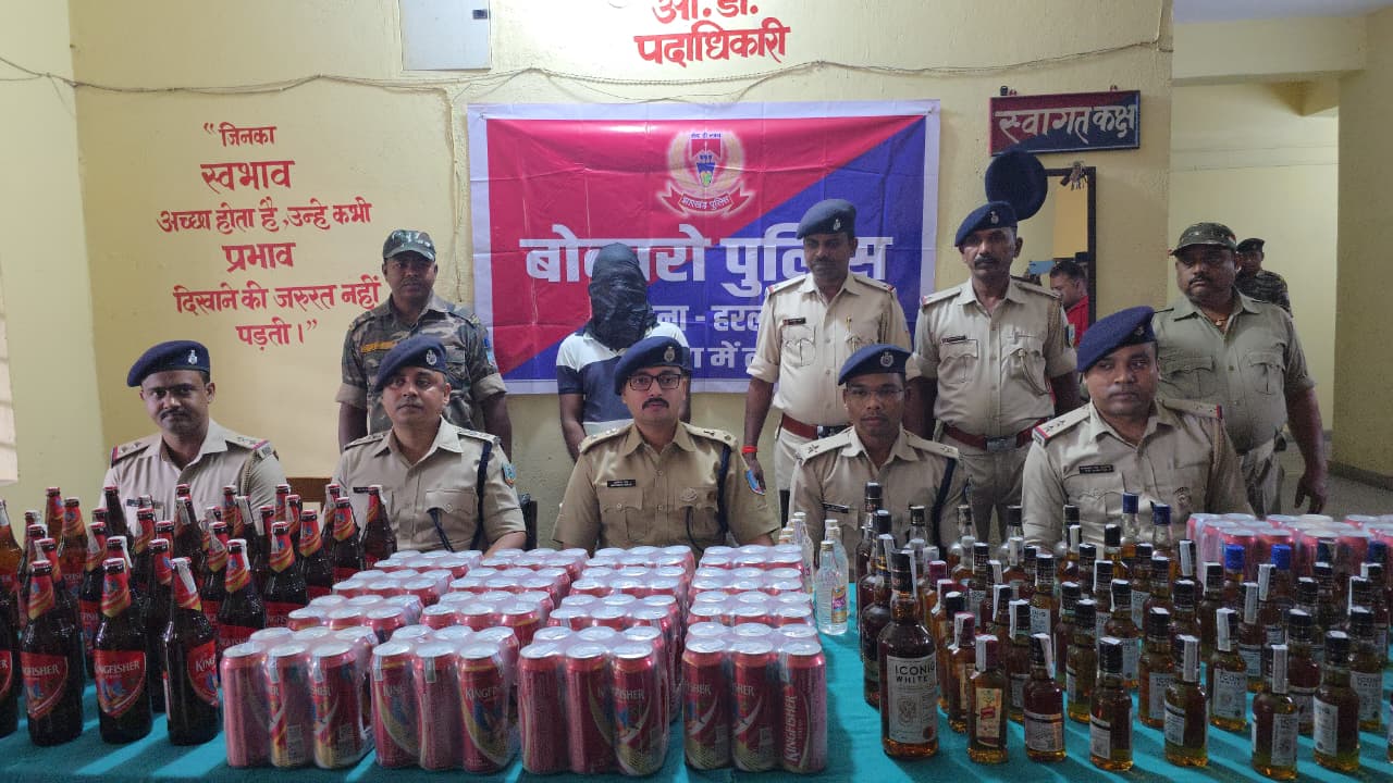 ड्राई डे में अवैध शराब की बिक्री,पुलिस शराब जब्त कर एक व्यक्ति को किया गिरफ्तार