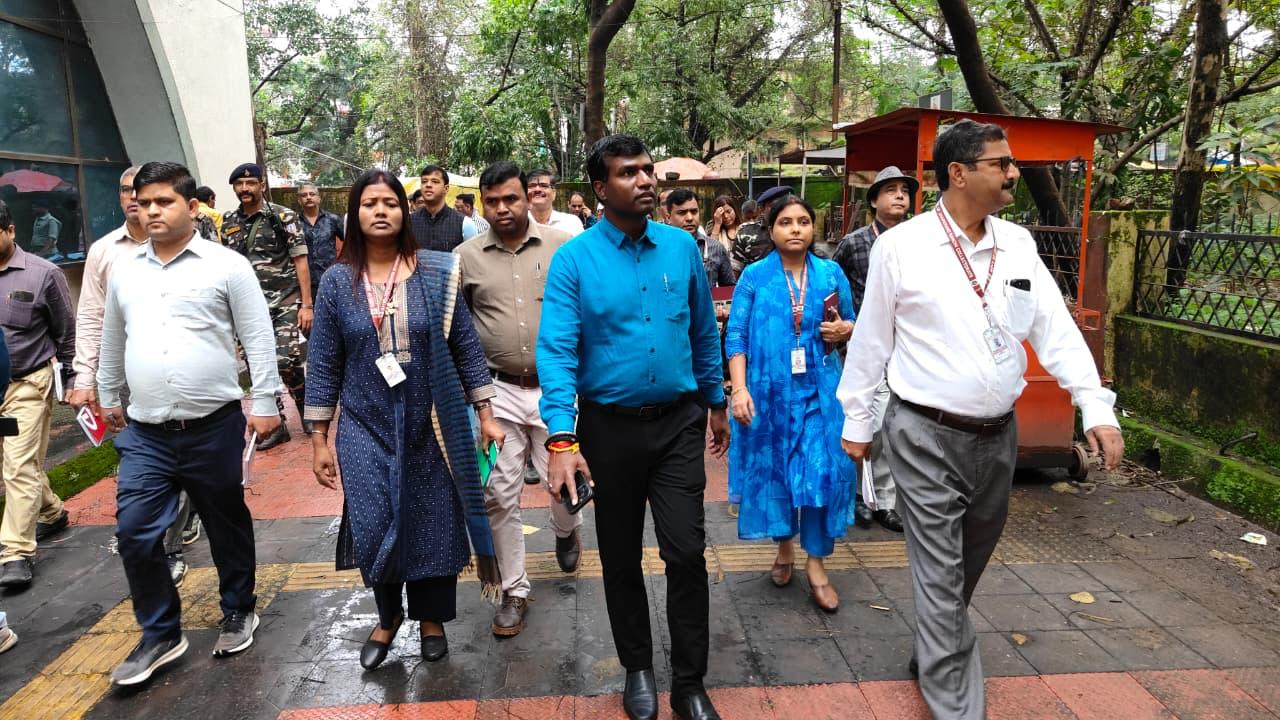 उपायुक्त सह जिला दंडाधिकारी,मंजूनाथ भजन्त्री ने समाहरणालय भवन (ब्लॉक ए एवं ब्लॉक बी) का औचक निरीक्षण