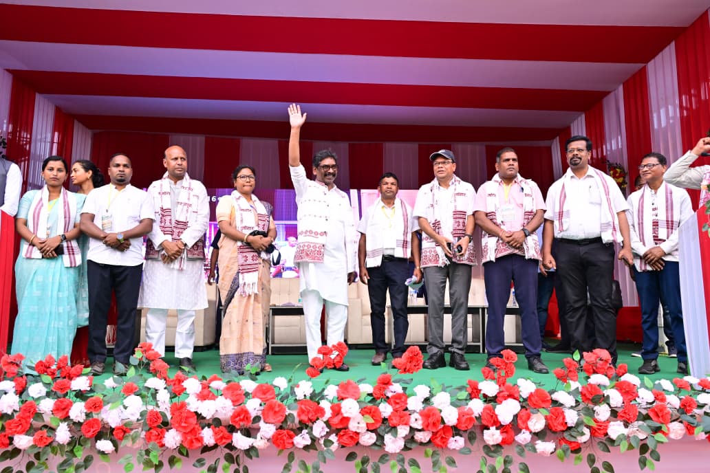 आदिवासी स्टूडेंट यूनियन ऑफ असम, जारी शक्ति एवं आदिवासी काउंसिल ऑफ असम द्वारा  आयोजित जनसभा में बोले सीएम - असम के आदिवासी समुदाय को उनका हक-अधिकार मिले  