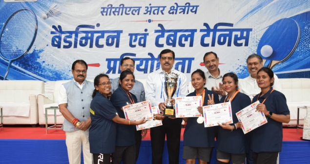 सीसीएल अंतर-क्षेत्रीय बैडमिंटन एवं टेबल टेनिस प्रतियोगिता का भव्य समापन