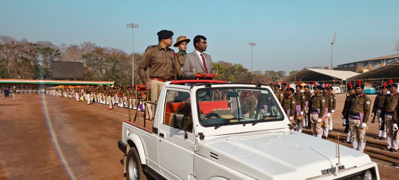 गणतंत्र दिवस समारोह का फुल ड्रेस रिहर्सल संपन्न
