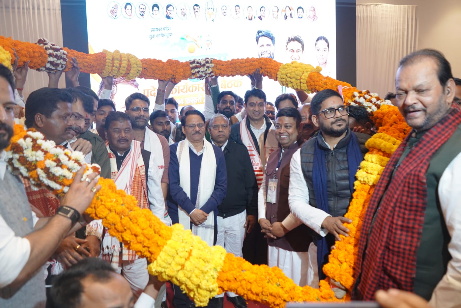 झारखंड प्रदेश युवा कांग्रेस कमिटी  के तत्वाावधान में प्रथम प्रदेश कार्यकारिणी की बैठक संपन्न 