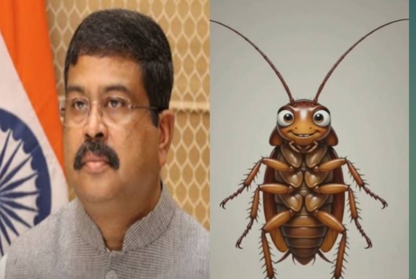देश के शिक्षा मंत्री धर्मेंद्र प्रधान ने दिया इस्तीफा कॉकरोच पार्टी में ख़ुशी की लहर 