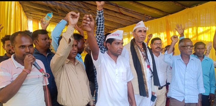 भारतीय जन जागरण गांधीवादी पार्टी का 7 सूत्री मांगों को लेकर प्रदर्शन