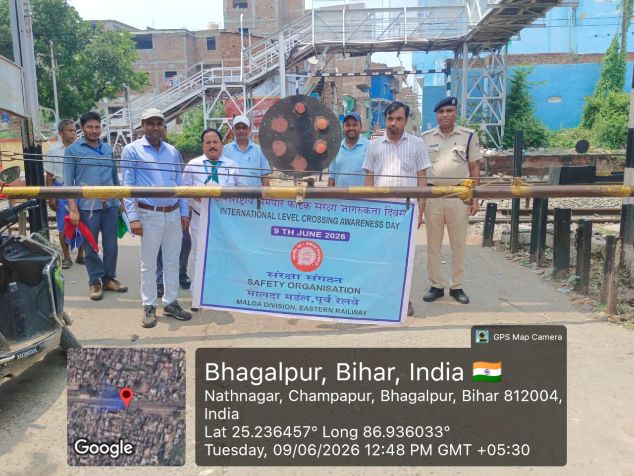 मालदा रेल मंडल ने अंतरराष्ट्रीय समपार फाटक जागरूकता दिवस (ILCAD) 2026 मनाया