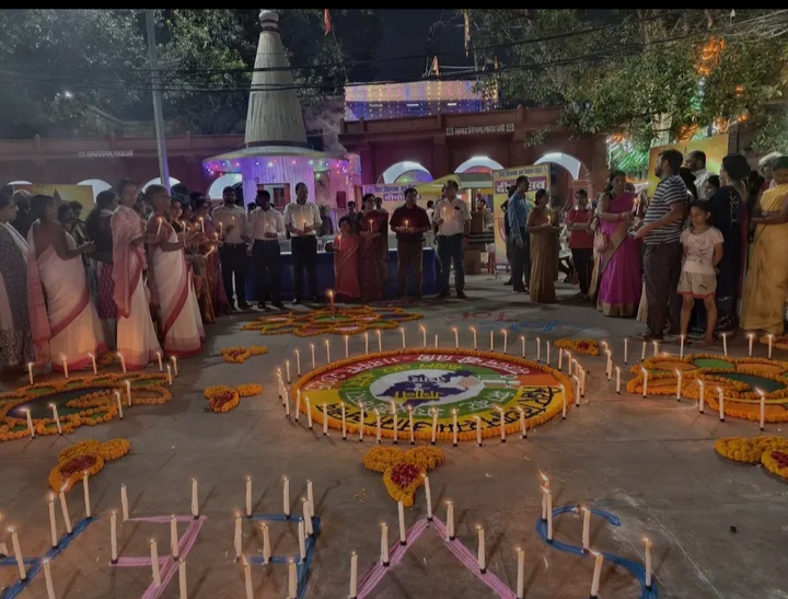 मतदाता जागरूकता को लेकर दीपोत्सव का आयोजन