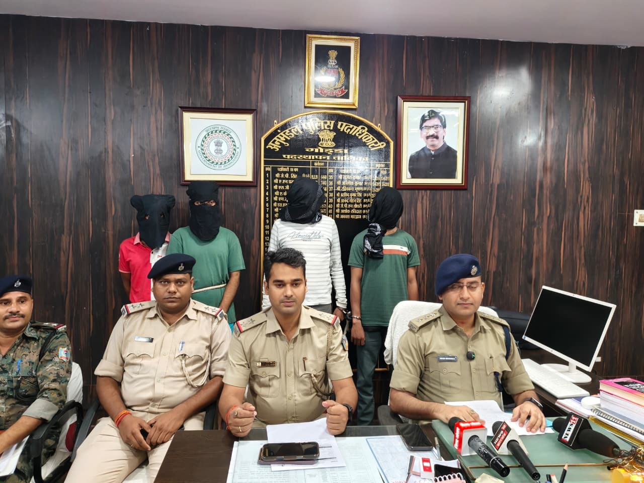 ब्राउन शुगर के साथ चार गिरफ्तार, 22.9 ग्राम नशीला पदार्थ बरामद