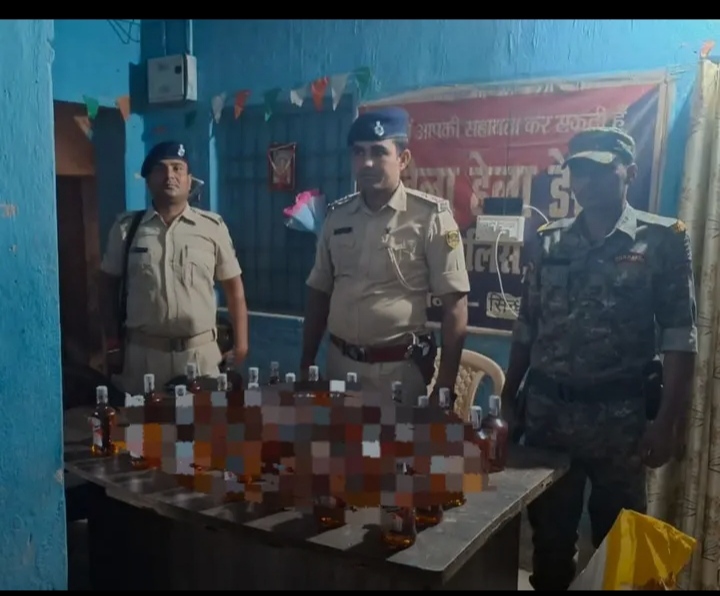उत्पाद विभाग और पुलिस की संयुक्त कार्यवाई,भारी मात्रा में अवैध शराब बरामद,7 गिरफ्तार 